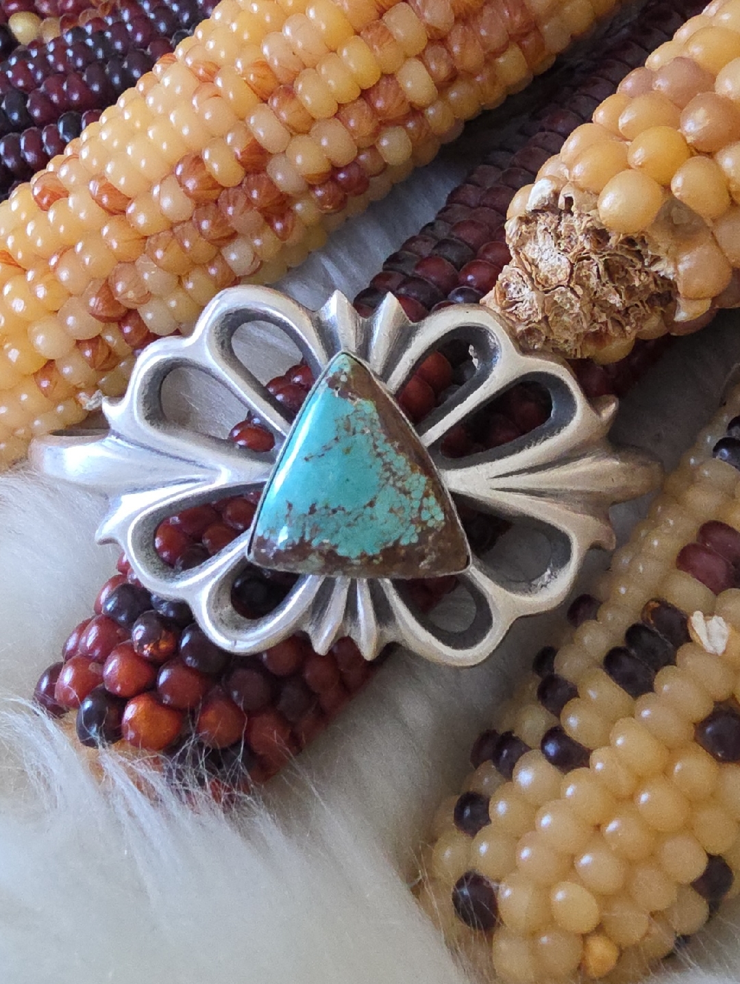 Gorgeous Nwot Native American Navajo Mine #8 Turquoise Bracelet